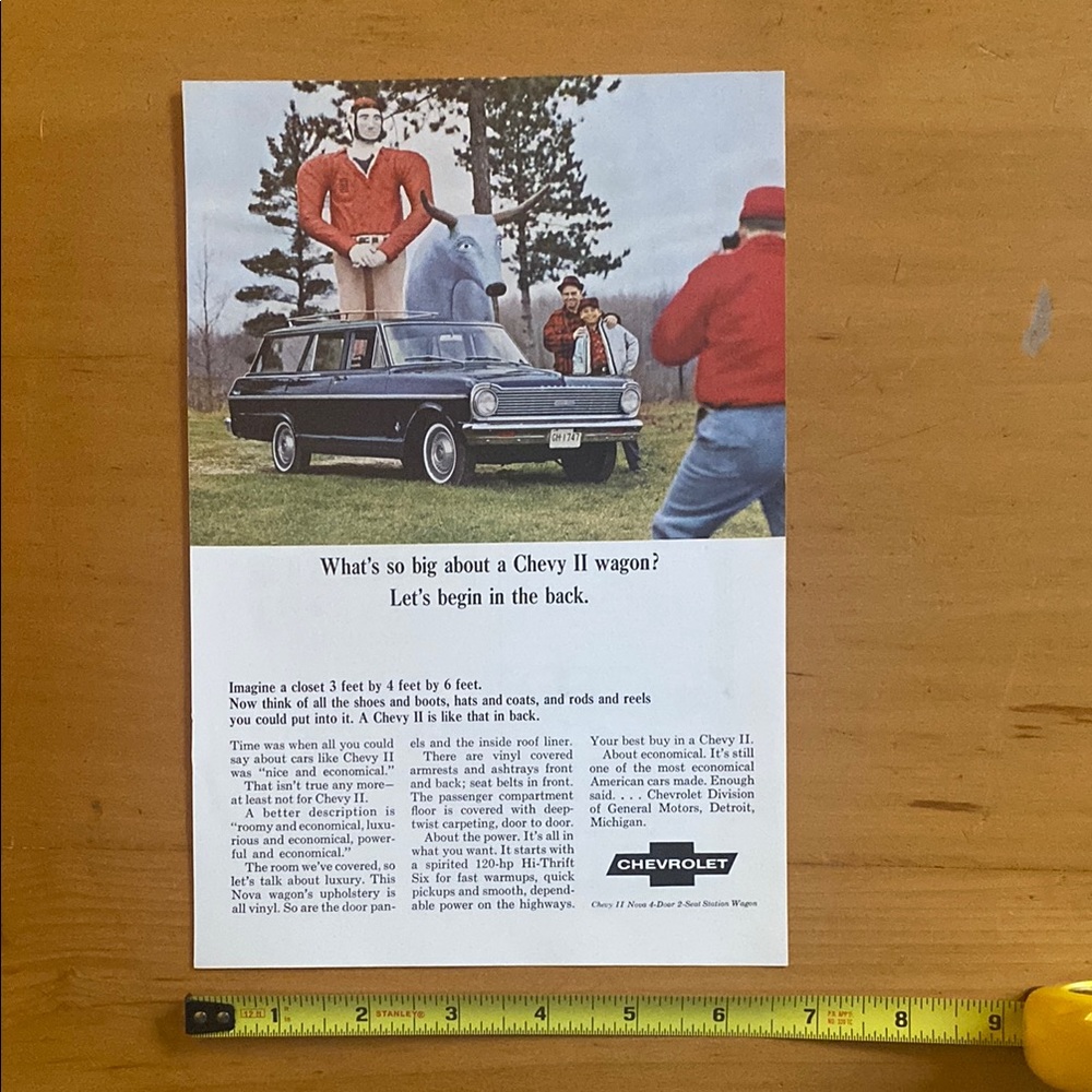 Vintage Chevrolet Advertisement Poster
